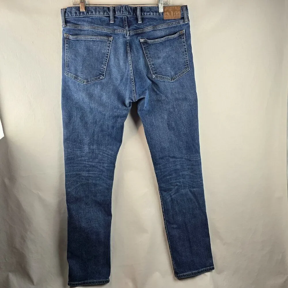 Gap Jeans Mens 36x36 Blue Denim Medium Wash Slim Stretch Skater Rocker Casual